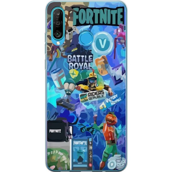 Huawei P30 lite Läpinäkyvä kuori Fortnite