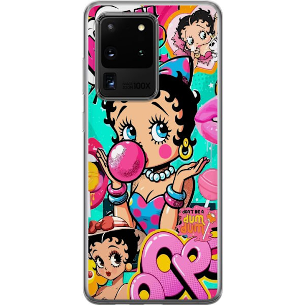 Samsung Galaxy S20 Ultra Läpinäkyvä kuori Betty Boop