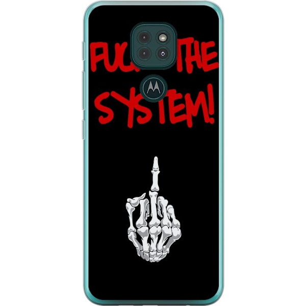 Motorola Moto G9 Play Gennemsigtig cover Fuck System