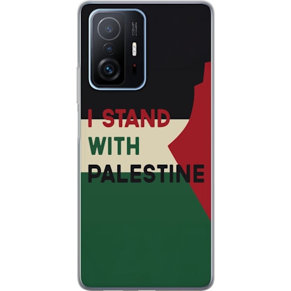 Xiaomi 11T Genomskinligt Skal Stand with Palestine – solidaritetsdesign med starkt budskap