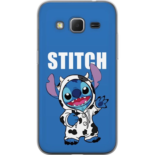 Samsung Galaxy Core Prime Genomskinligt Skal Stitch