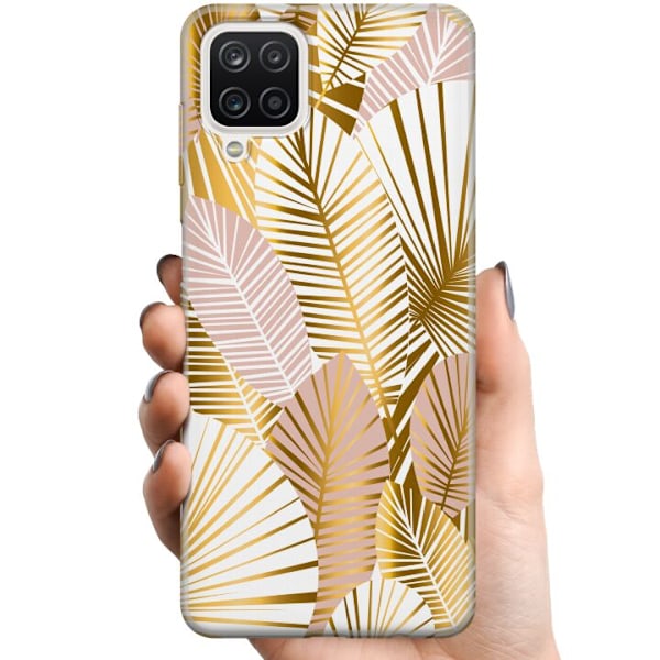 Samsung Galaxy A12 TPU Mobildeksel Gull