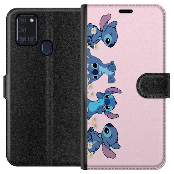Samsung Galaxy A21s Lommeboketui  Stitch Ler & Leker – Perfe