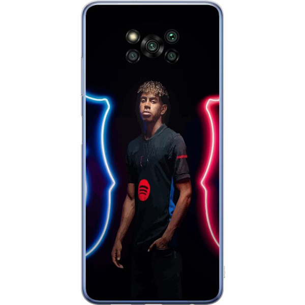 Xiaomi Poco X3 Pro Läpinäkyvä kuori Yamal Jalkapallo FC Barcelona Nuori Lahjakkuus Pelaaja Jalkapallotähti Espanja La Liga Suosittu Motiivi