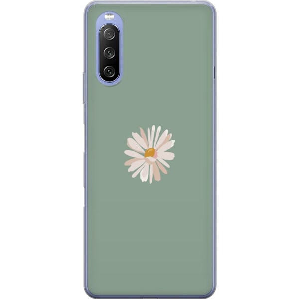 Sony Xperia 10 III Lite Läpinäkyvä kuori Vihreä Minimaliku