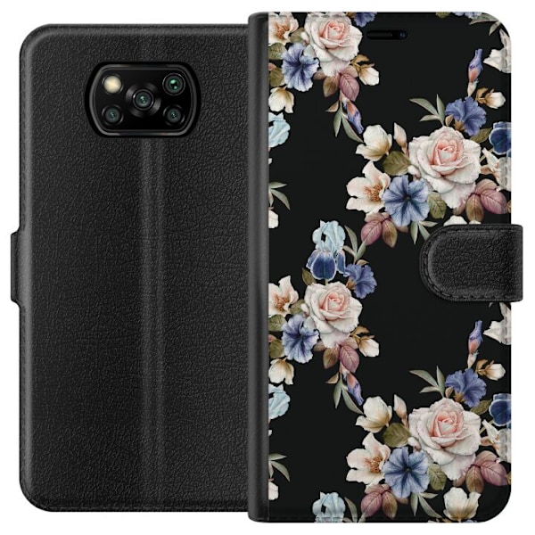 Xiaomi Poco X3 NFC Lommeboketui Blomstre