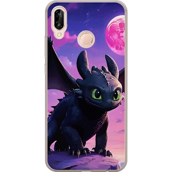 Huawei P20 lite Genomskinligt Skal How to Train Your Dragon (Draktränaren)