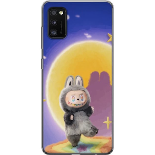 Samsung Galaxy A41 Läpinäkyvä kuori Labubu Neon Pop - Neonv