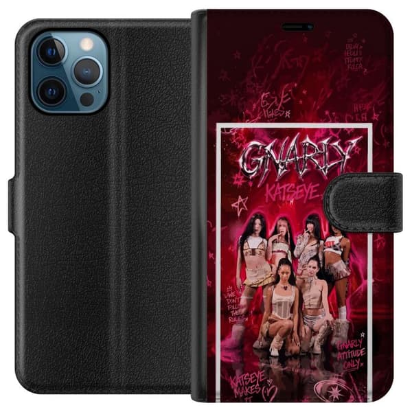 Kompatibelt Lommeboketui til Apple iPhone 12 Pro KATSEYE rosa