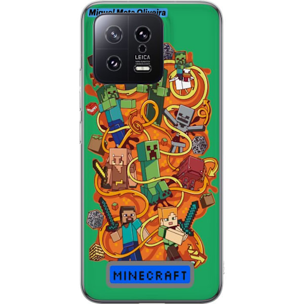 Xiaomi 13 Genomskinligt Skal Minecraft