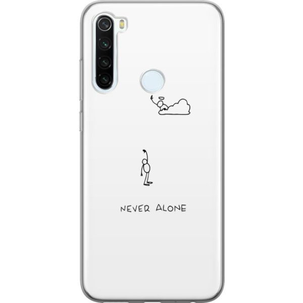 Xiaomi Redmi Note 8 Läpinäkyvä kuori Ei koskaan yksin