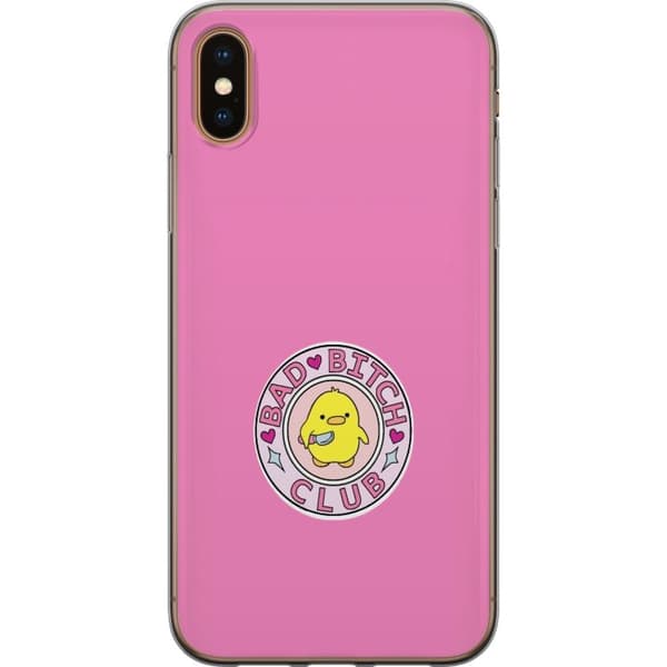 Kompatibelt Mobilskal till Apple iPhone X Bad Bitch Club rosa