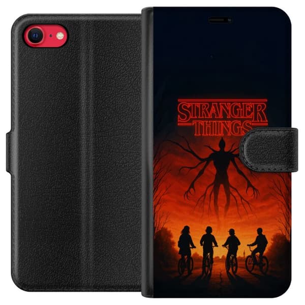 Kompatibel Tegnebogsetui til Apple iPhone 8 Stranger Things Eleven Mike Dustin Hawkins eventyr