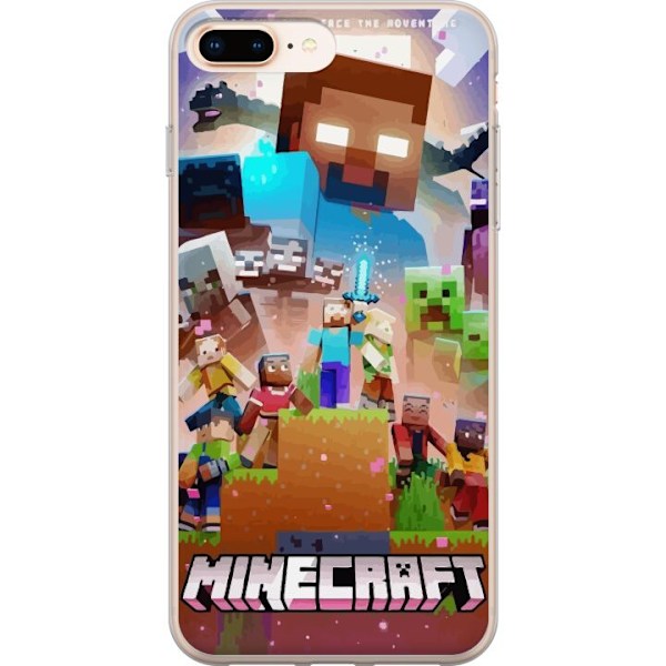 Apple iPhone 7 Plus Genomskinligt Skal Minecraft