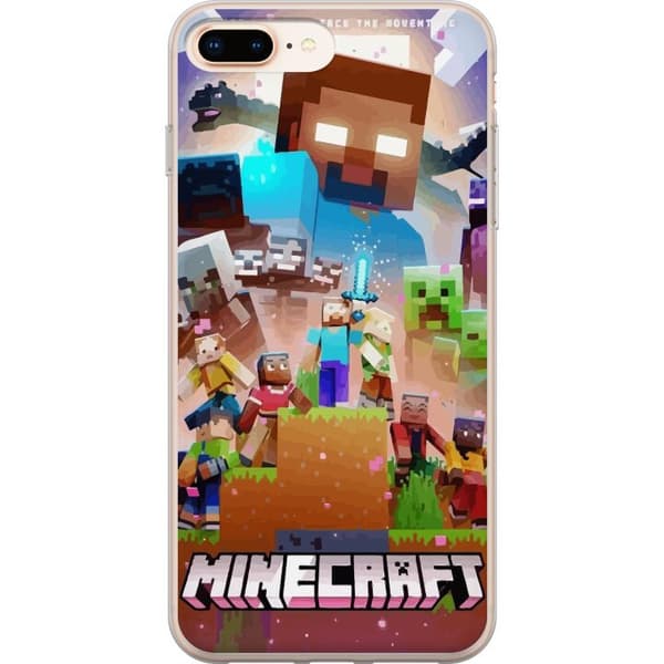 Kompatibelt Mobilskal till Apple iPhone 7 Plus Minecraft
