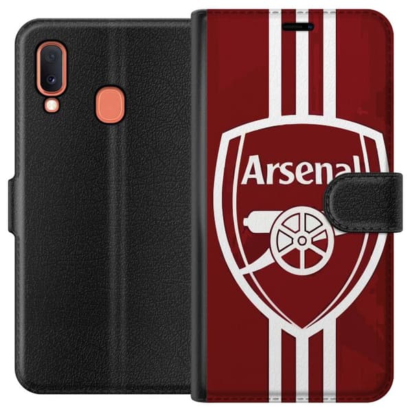 Kompatibelt Plånboksfodral till Samsung Galaxy A20e Arsenal