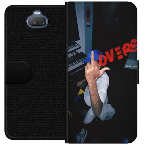 Sony Xperia 10 Plus Tegnebogsetui Kærlighed Mystik Design Romantisk Motiv Populært Grafisk Mønster Mode Stil