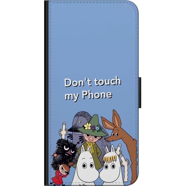 Kompatibelt Lommeboketui til Samsung Galaxy Alpha Don't Touch My Phone med vänner blå