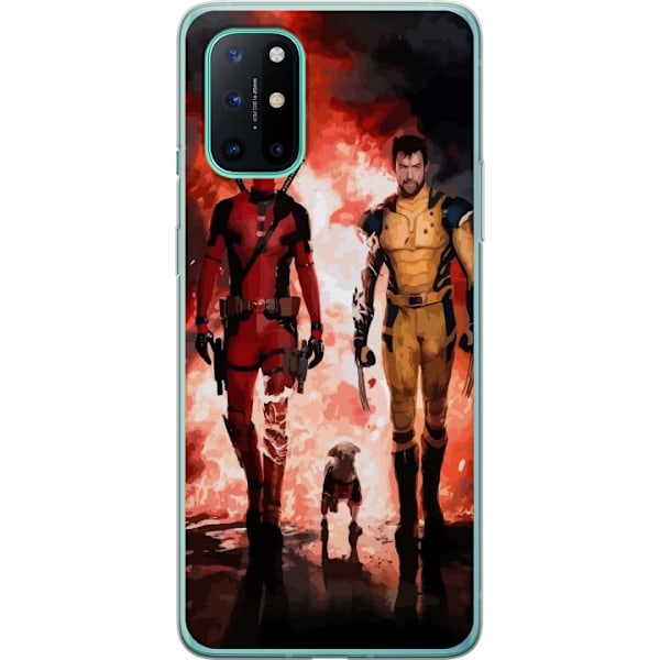 OnePlus 8T Läpinäkyvä kuori Wolverine Deadpool