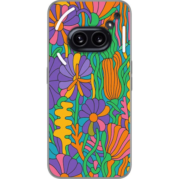Nothing Phone (2a) Plus Läpinäkyvä kuori Värien räjähdys