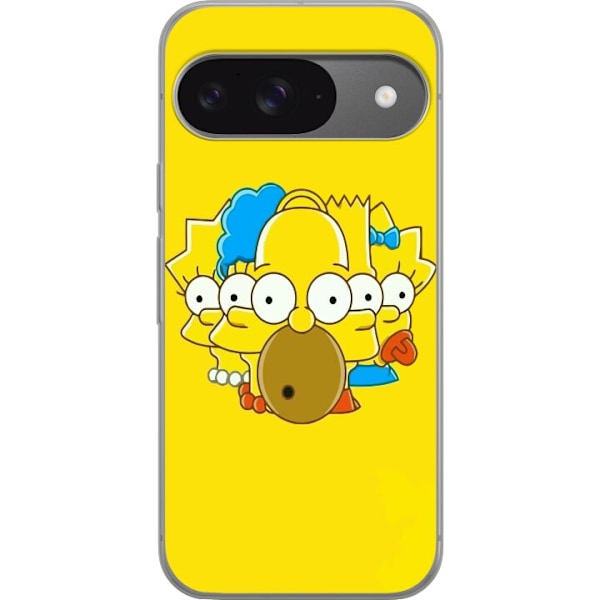 Google Pixel 9 Pro Läpinäkyvä kuori Simpsons