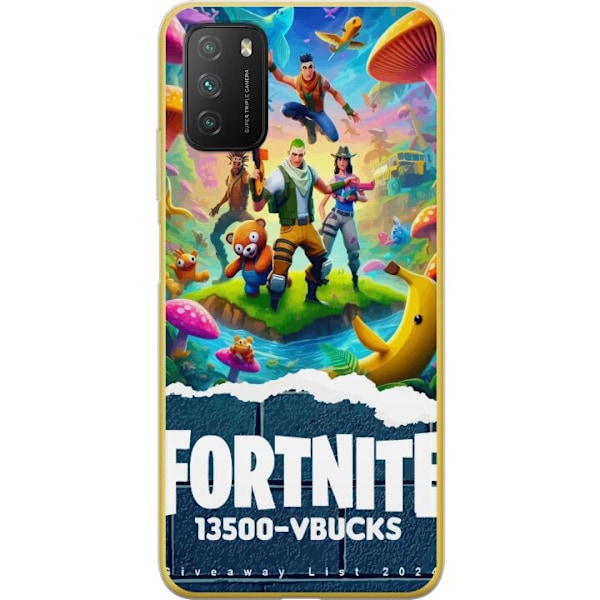 Xiaomi Poco M3  Läpinäkyvä kuori Fortnite