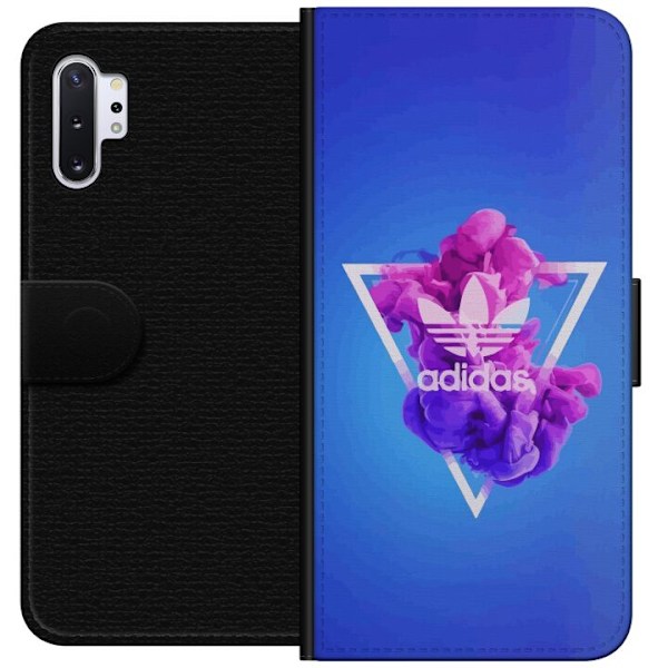 Samsung Galaxy Note10+ Lompakkokotelo Adidas-inspiroitunut sininen muotoilu - urheilullinen motiivi retro-vibeillä sinisissä sävyissä