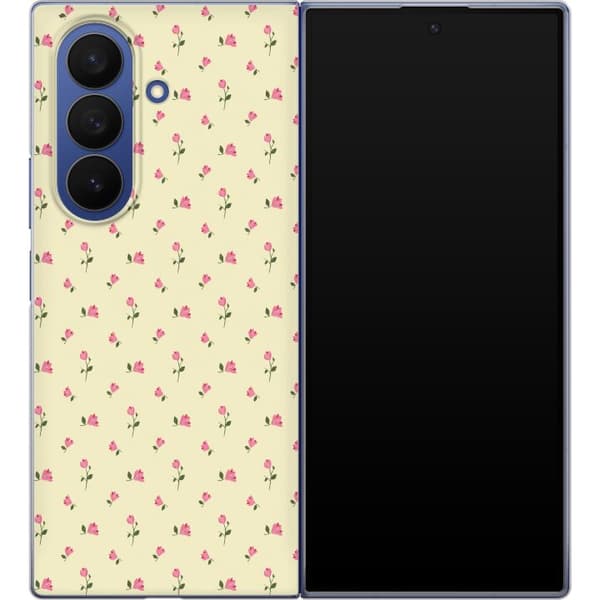 Kompatibelt Mobildeksel til Samsung Galaxy Z Fold8 Ultra Gul blomstergrafikk gul