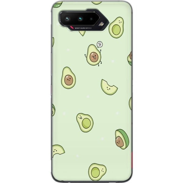 Asus ROG Phone 5 Gennemsigtig cover Avocado Mønster