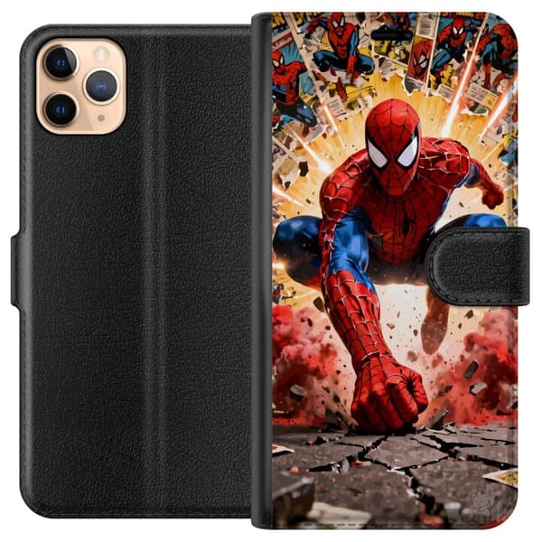 Kompatibelt Lommeboketui til Apple iPhone 11 Pro Max Spider Man action
