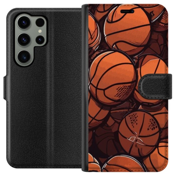 Samsung Galaxy S23 Ultra Plånboksfodral Basketbollar