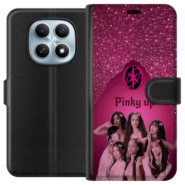 Kompatibelt Plånboksfodral till Xiaomi Redmi Note 15 5G KATSEYE Pinky Up rosa