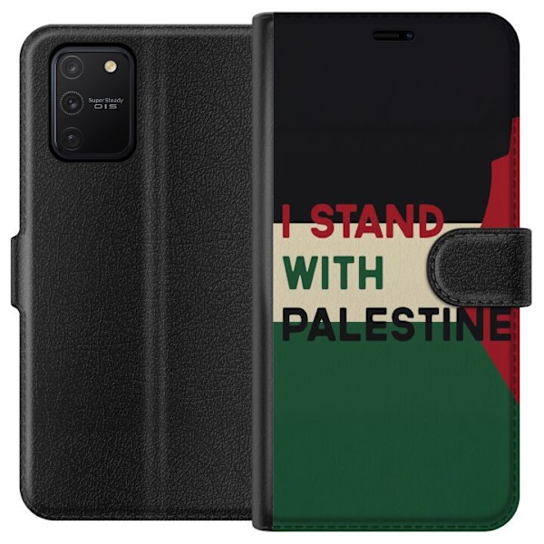 Samsung Galaxy S10 Lite Plånboksfodral Stand with Palestine – solidaritetsdesign med starkt budskap