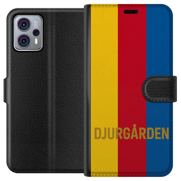 Motorola Moto G23 Plånboksfodral Djurgården – fotboll