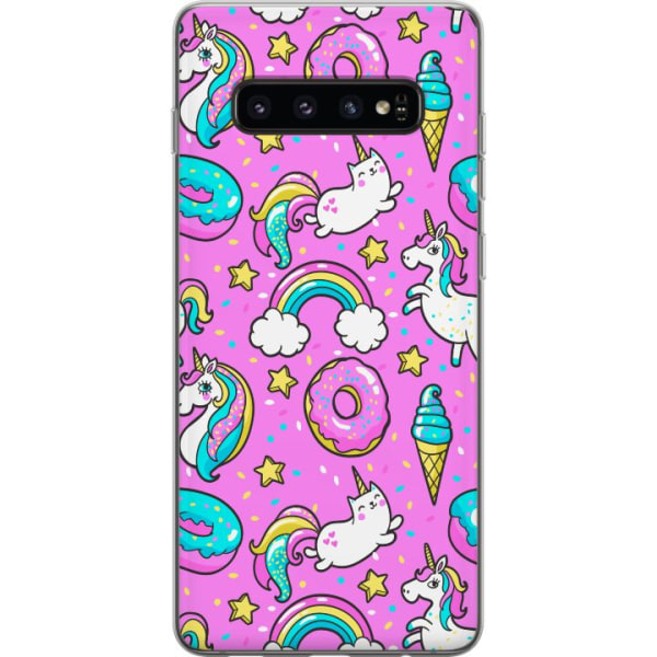 Samsung Galaxy S10 Cover / Mobilcover - Unicorn