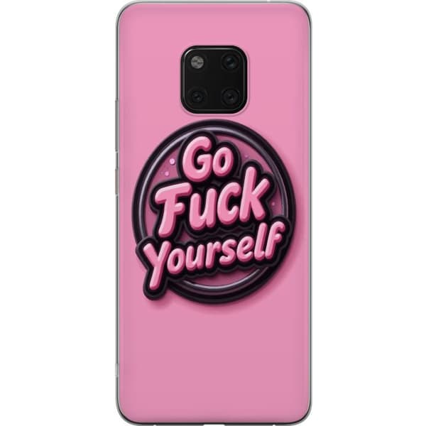 Kompatibelt Mobildeksel til Huawei Mate 20 Pro Rosa 3D textposter