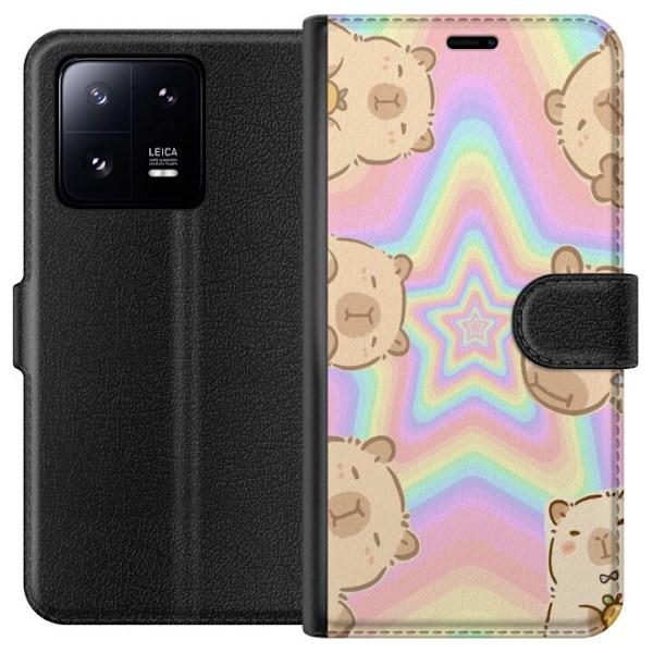 Xiaomi 13 Pro Tegnebogsetui Kawaii Capybara Galaxy Sød Anime