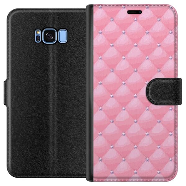 Kompatibelt Plånboksfodral till Samsung Galaxy S8 Pink Luxury