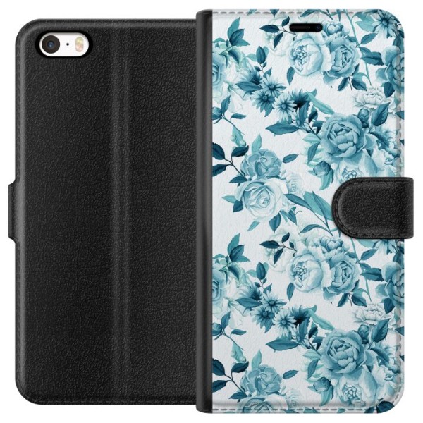 Apple iPhone 5s Tegnebogsetui Blomster