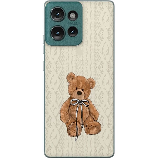 Motorola Edge 50 Gjennomsiktig deksel Liten Bamse – klassisk bamse i enkel design