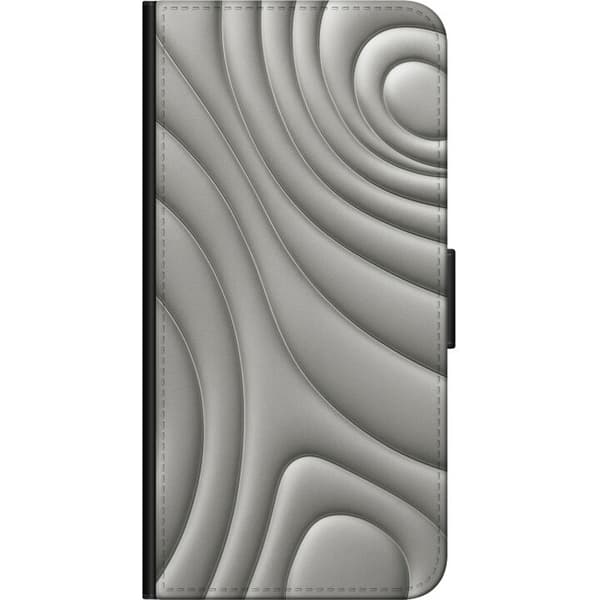 Kompatibelt Plånboksfodral till OnePlus 9 Pro Silver Waves
