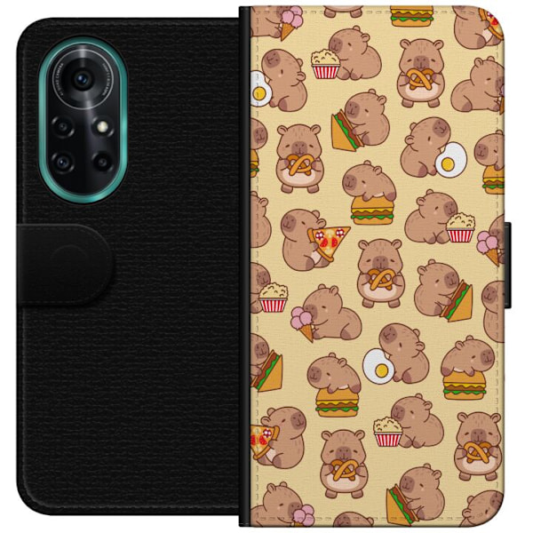 Huawei nova 8 Pro Lompakkokotelo Kawaii capybara puhelinkotelo useilla söpöillä hahmoilla