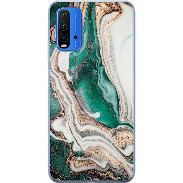 Xiaomi Redmi 9T Läpinäkyvä kuori Vihreä