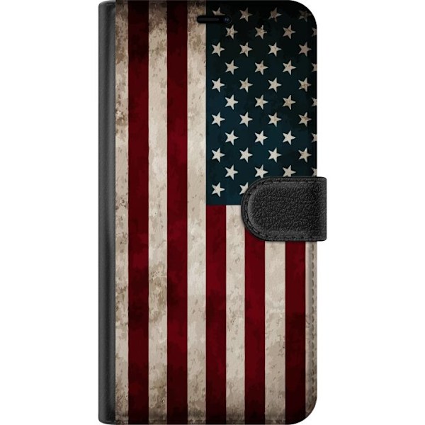 Apple iPhone 15 Pro Lommeboketui USA Flagg