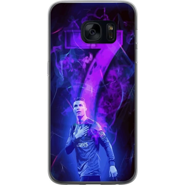 Samsung Galaxy S7 Genomskinligt Skal Ronaldo 7 – Fotbollslegend i Action för Fans