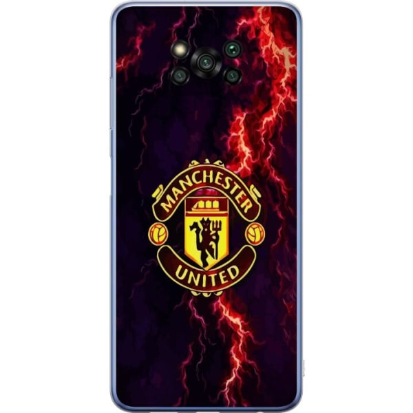 Xiaomi Poco X3 Pro Läpinäkyvä kuori Manchester United