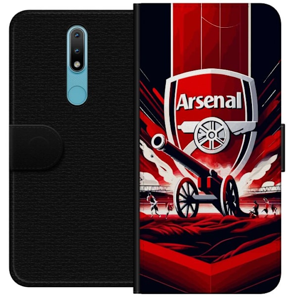 Nokia 2.4 Lommeboketui Arsenal