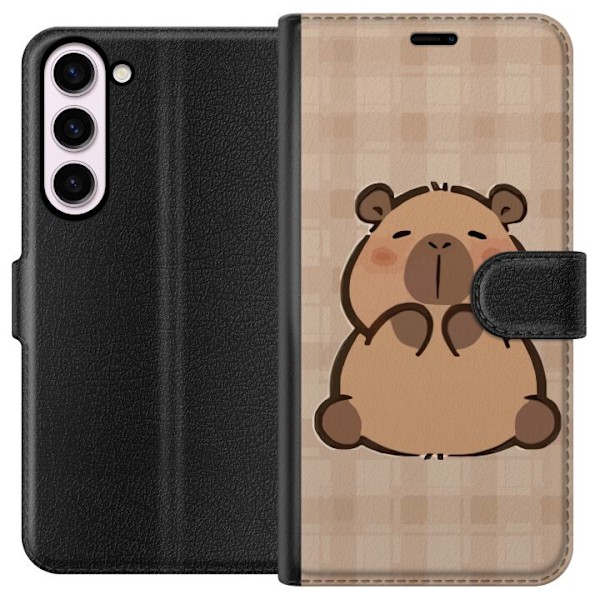 Samsung Galaxy S23+ Plånboksfodral Mobilskal kawaii capybara flera figurer japansk stil