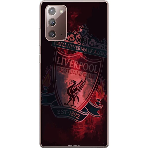 Samsung Galaxy Note20 Läpinäkyvä kuori Liverpool