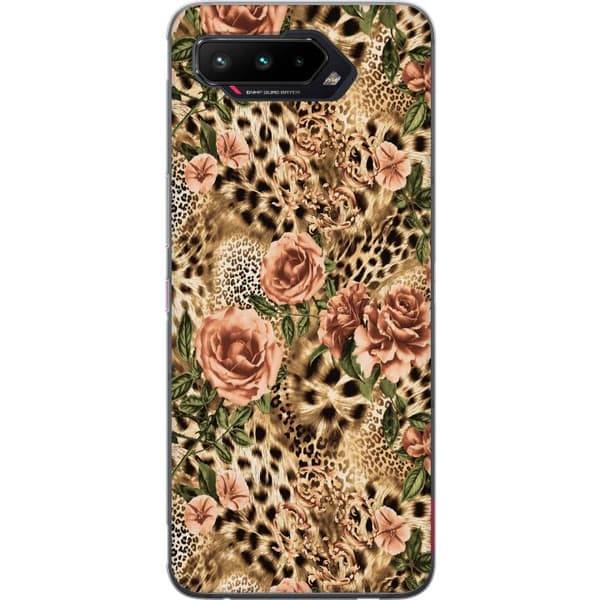 Kompatibelt Mobilskal till Asus ROG Phone 5 Bruna leopardrosor brun